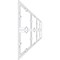 Ekena Millwork Set of Four Panels for 94 1/2"W x 28 1/4"H Fleming Fretwork Wainscot Wall Paneling WPKP14X01X47FMG - alternate 4